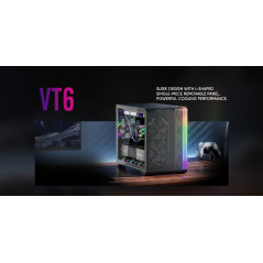 1stPlayer кутия Case mATX - VT6-BK - Mesh, A-RGB