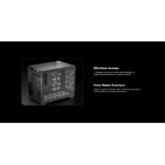 1stPlayer кутия Case mATX - VT6-BK - Mesh, A-RGB