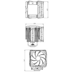 Thermalright охладител CPU Cooler Peerless Assassin 120 Digital Black - Dual-Tower - LGA1851/AM5