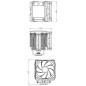 Thermalright охладител CPU Cooler Peerless Assassin 120 Digital Black - Dual-Tower - LGA1851/AM5