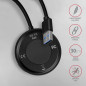 AXAGON HUE-P1A 4x USB3.2 Gen 1 ROUND hub, micro USB power IN, 30cm USB-A cable AXAGON HUE-P1A 4x USB3.2 Gen 1 ROUND hub, micro USB power IN, 30cm USB-A cable