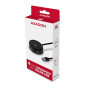 AXAGON HUE-P1A 4x USB3.2 Gen 1 ROUND hub, micro USB power IN, 30cm USB-A cable AXAGON HUE-P1A 4x USB3.2 Gen 1 ROUND hub, micro USB power IN, 30cm USB-A cable