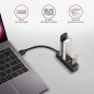 AXAGON HUE-M1A 4x USB3.2 Gen 1 MINI hub, metal, 20cm USB-A cable AXAGON HUE-M1A 4x USB3.2 Gen 1 MINI hub, metal, 20cm USB-A cable