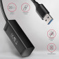 AXAGON HUE-M1A 4x USB3.2 Gen 1 MINI hub, metal, 20cm USB-A cable AXAGON HUE-M1A 4x USB3.2 Gen 1 MINI hub, metal, 20cm USB-A cable