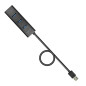 AXAGON HUE-S2BL 4x USB3.0 Charging Hub 1.2m Cable, MicroUSB Charging AXAGON HUE-S2BL 4x USB3.0 Charging Hub 1.2m Cable, MicroUSB Charging
