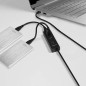AXAGON HUE-S2BL 4x USB3.0 Charging Hub 1.2m Cable, MicroUSB Charging AXAGON HUE-S2BL 4x USB3.0 Charging Hub 1.2m Cable, MicroUSB Charging