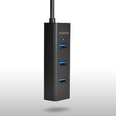 AXAGON HUE-S2BL 4x USB3.0 Charging Hub 1.2m Cable, MicroUSB Charging