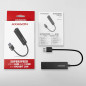 AXAGON HMA-GL3A 3x USB-A + GLAN, USB3.2 Gen 1 hub, metal, 20cm USB-A cable AXAGON HMA-GL3A 3x USB-A + GLAN, USB3.2 Gen 1 hub, metal, 20cm USB-A cable