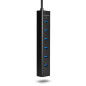 AXAGON HUE-SA7BP 7x USB3.0 ALU Charging Hub Incl. AC Adapter, Black AXAGON HUE-SA7BP 7x USB3.0 ALU Charging Hub Incl. AC Adapter, Black