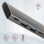 AXAGON HMC-4G2 2x USB-A + 2x USB-C, USB-C 3.2 Gen 2 10Gbps hub, 13cm USB-C cable AXAGON HMC-4G2 2x USB-A + 2x USB-C, USB-C 3.2 Gen 2 10Gbps hub, 13cm USB-C cable