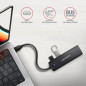 AXAGON HUE-C1C 4x USB3.2 Gen 1 Travel hub, USB-C power IN, w. 20cm Type-C cable AXAGON HUE-C1C 4x USB3.2 Gen 1 Travel hub, USB-C power IN, w. 20cm Type-C cable