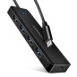 AXAGON HUE-C1C 4x USB3.2 Gen 1 Travel hub, USB-C power IN, w. 20cm Type-C cable AXAGON HUE-C1C 4x USB3.2 Gen 1 Travel hub, USB-C power IN, w. 20cm Type-C cable