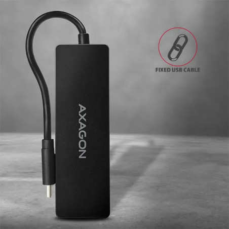 AXAGON HUE-G1C 4x USB3.1 Gen1 SLIM hub w. 14cm Type-C cable