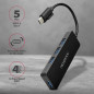 AXAGON HUE-G1C 4x USB3.1 Gen1 SLIM hub w. 14cm Type-C cable AXAGON HUE-G1C 4x USB3.1 Gen1 SLIM hub w. 14cm Type-C cable