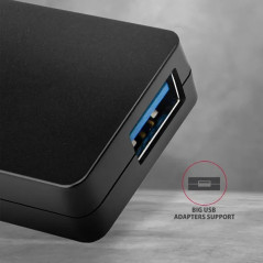 AXAGON HUE-G1C 4x USB3.1 Gen1 SLIM hub w. 14cm Type-C cable