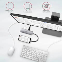 Multiport USB 3.2 Gen 1 hub. HDMI, card reader and Power Delivery. 20 cm USB-C cable.