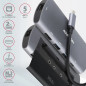 Axagon HMC-6M2 SUPERSPEED USB-C COMBO 6IN1 HUBMultiport USB 3.2 Gen 1 hub. SATA M.2, HDMI, Gigabit LAN and Power Delivery. Cable Axagon HMC-6M2 SUPERSPEED USB-C COMBO 6IN1 HUBMultiport USB 3.2 Gen 1 hub. SATA M.2, HDMI, Gigabit LAN and Power Delivery. Cable
