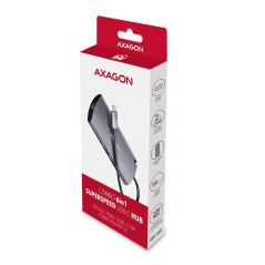 Axagon HMC-6M2 SUPERSPEED USB-C COMBO 6IN1 HUBMultiport USB 3.2 Gen 1 hub. SATA M.2, HDMI, Gigabit LAN and Power Delivery. Cable