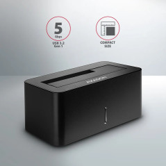AXAGON ADSA-SN USB3.0 - 1x SATA 6G HDD Dock Station, Black