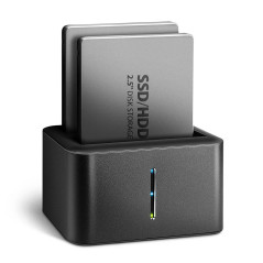 AXAGON ADSA-D25 USB 3.2 Gen 1 - 2x SATA 6G 2.5" SSD/HDD CLONE DUAL MINI dock