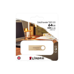 Kingston 64GB 220MB/s Metal USB 3.2 Gen 1 DataTraveler SE9 G3, EAN: 740617341270