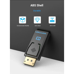 Vention адаптер Adapter DisplayPort M / HDMI F - 4K, Black - HBPB0