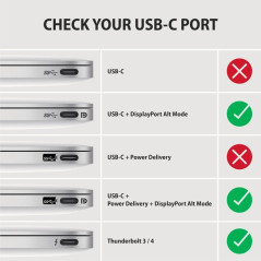 Active USB-C - DisplayPort cable - adapter AXAGON RVC-DPC for connecting a DisplayPort monitor/TV/projector to a notebook or mob