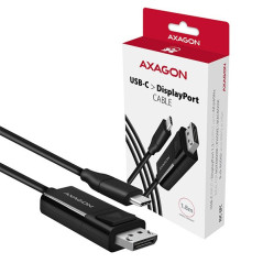 Active USB-C - DisplayPort cable - adapter AXAGON RVC-DPC for connecting a DisplayPort monitor/TV/projector to a notebook or mob