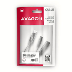 AXAGON ADA-HCPD USB-C to 3.5mm jack - Hi-Res DAC audio adapter, 384kHz/32bit, PD 60W 3A