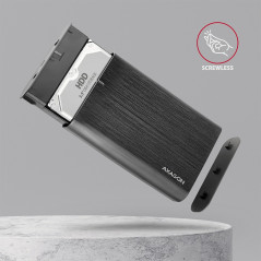 AXAGON EE35-A6C USB-C 3.2 Gen 1 - SATA 6G, 3.5" External screwless box BLACK
