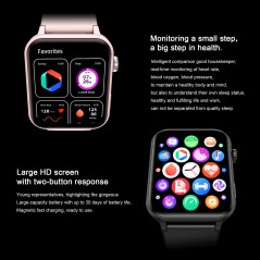 Blackview R30 Pro Fitness Smartwatch, 1.83-inch HD,220mAh Battery, 24-hour SpO2 Detection + Heart Rate Monitoring, Monitor Sleep