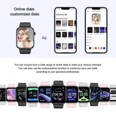 Blackview R30 Pro Fitness Smartwatch, 1.83-inch HD,220mAh Battery, 24-hour SpO2 Detection + Heart Rate Monitoring, Monitor Sleep
