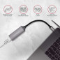 AXAGON ADE-TRC Type-C USB3.2 Gen 1 - Gigabit Ethernet 10/100/1000 Adapter, metal, titan grey AXAGON ADE-TRC Type-C USB3.2 Gen 1 - Gigabit Ethernet 10/100/1000 Adapter, metal, titan grey