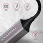 AXAGON ADE-TRC Type-C USB3.2 Gen 1 - Gigabit Ethernet 10/100/1000 Adapter, metal, titan grey AXAGON ADE-TRC Type-C USB3.2 Gen 1 - Gigabit Ethernet 10/100/1000 Adapter, metal, titan grey