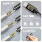 AXAGON ADA-HC USB-C - 3.5mm (F) connector, Hi-Res DAC, Audio Adapter 32bit 384kHz AXAGON ADA-HC USB-C - 3.5mm (F) connector, Hi-Res DAC, Audio Adapter 32bit 384kHz