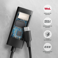 AXAGON ADE-ARC USB-C 3.2 Gen 1 - Gigabit Ethernet 10/100/1000 Adapter