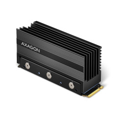 Axagon Passive aluminum heatsink for single-sided and double-sided M.2 SSD disks, size 2280, height 36 mm.
