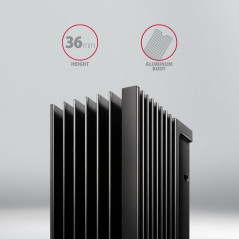 Axagon Passive aluminum heatsink for single-sided and double-sided M.2 SSD disks, size 2280, height 36 mm.