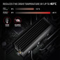 Axagon Passive aluminum heatsink for single-sided and double-sided M.2 SSD disks, size 2280, height 36 mm. Axagon Passive aluminum heatsink for single-sided and double-sided M.2 SSD disks, size 2280, height 36 mm.
