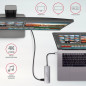 Axagon Multi port USB 3.2 Gen 1 hub. HDMI, card reader and three USB-A outputs. Cable USB-C 20 cm.