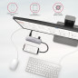 Axagon Multi port USB 3.2 Gen 1 hub. HDMI, card reader and three USB-A outputs. Cable USB-C 20 cm.