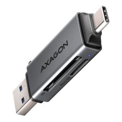 Axagon CRE-DAC External, Type-C+Type-A 2-slot SD/microSD