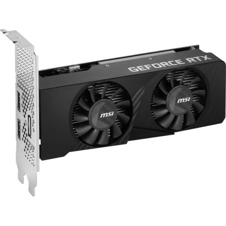 MSI Video Card Nvidia GeForce RTX 3050 VENTUS 2X E 6G OC, 6GB GDDR6, 96bit, Boost: 1492 MHz, 2304 CUDA Cores, PCIe 4.0, 1x DP 1.
