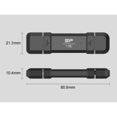 Silicon Power UC3S72 250GB, USB3.2 Gen2,DS72, Gold
