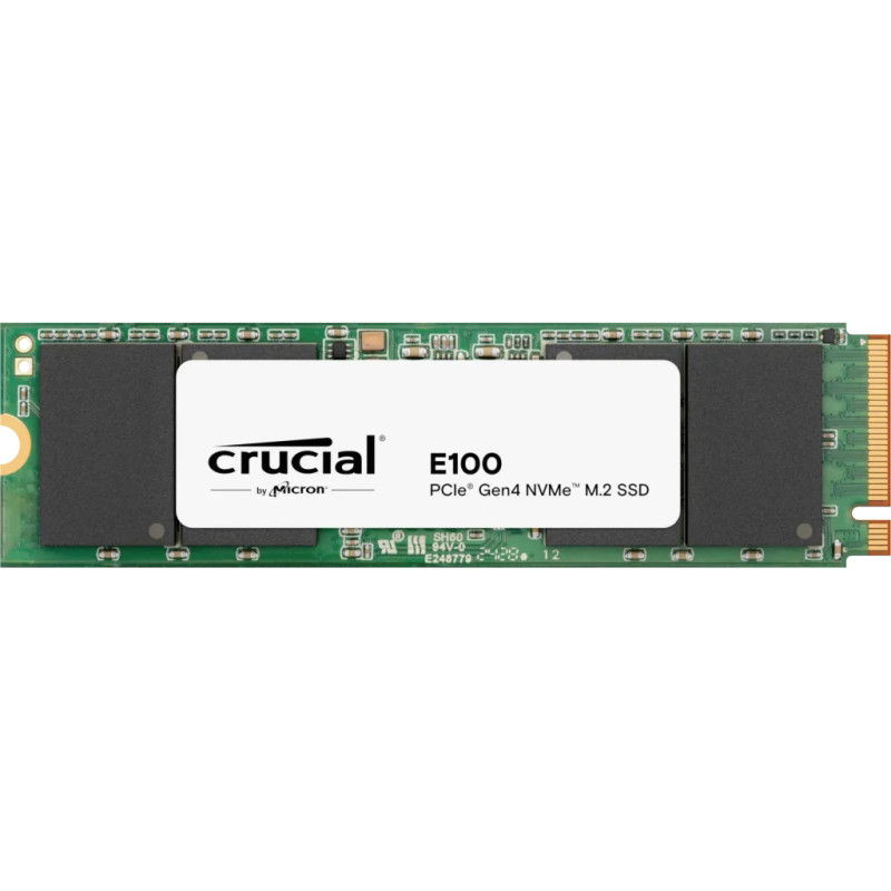 Crucial E100 480GB SSD PCIe 4.0 Gen4 M.2 2280 NVMe, Read/Write: 4500/2500 MB/s