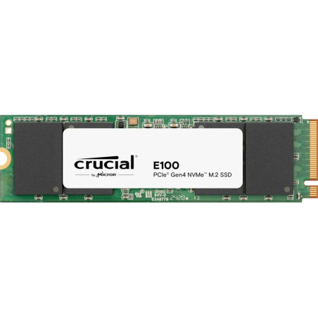 Crucial E100 480GB SSD PCIe 4.0 Gen4 M.2 2280 NVMe, Read/Write: 4500/2500 MB/s
