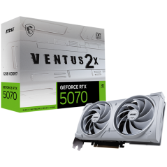 MSI Video Card Nvidia GeForce RTX 5070 12G VENTUS 2X OC WHITE, 12GB GDDR7, 192bit, Effective Memory Clock: 28000MHz, Boost: 2542