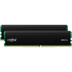 Crucial Pro OC 32GB Kit (2X16GB) DDR5-6400 UDIMM CL38 Black