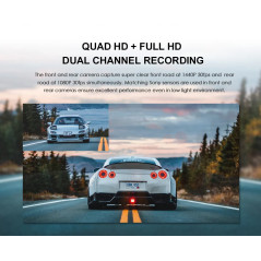 VIOFO Видеорегистратор Dash Cam A129 Plus DUO - GPS, Rear Cam included
