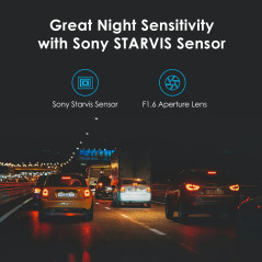 VIOFO Видеорегистратор Dash Cam A119 V3-G - GPS Module, Quad HD+, HDR, Sony STARVIS